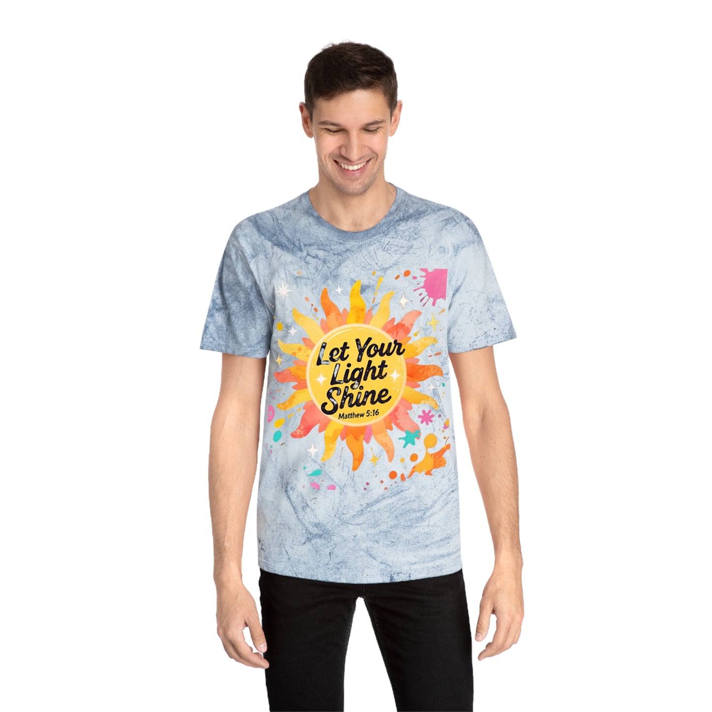 Christian Sunburst Graphic Tee - Let Your Light Shine Unisex T-Shirt