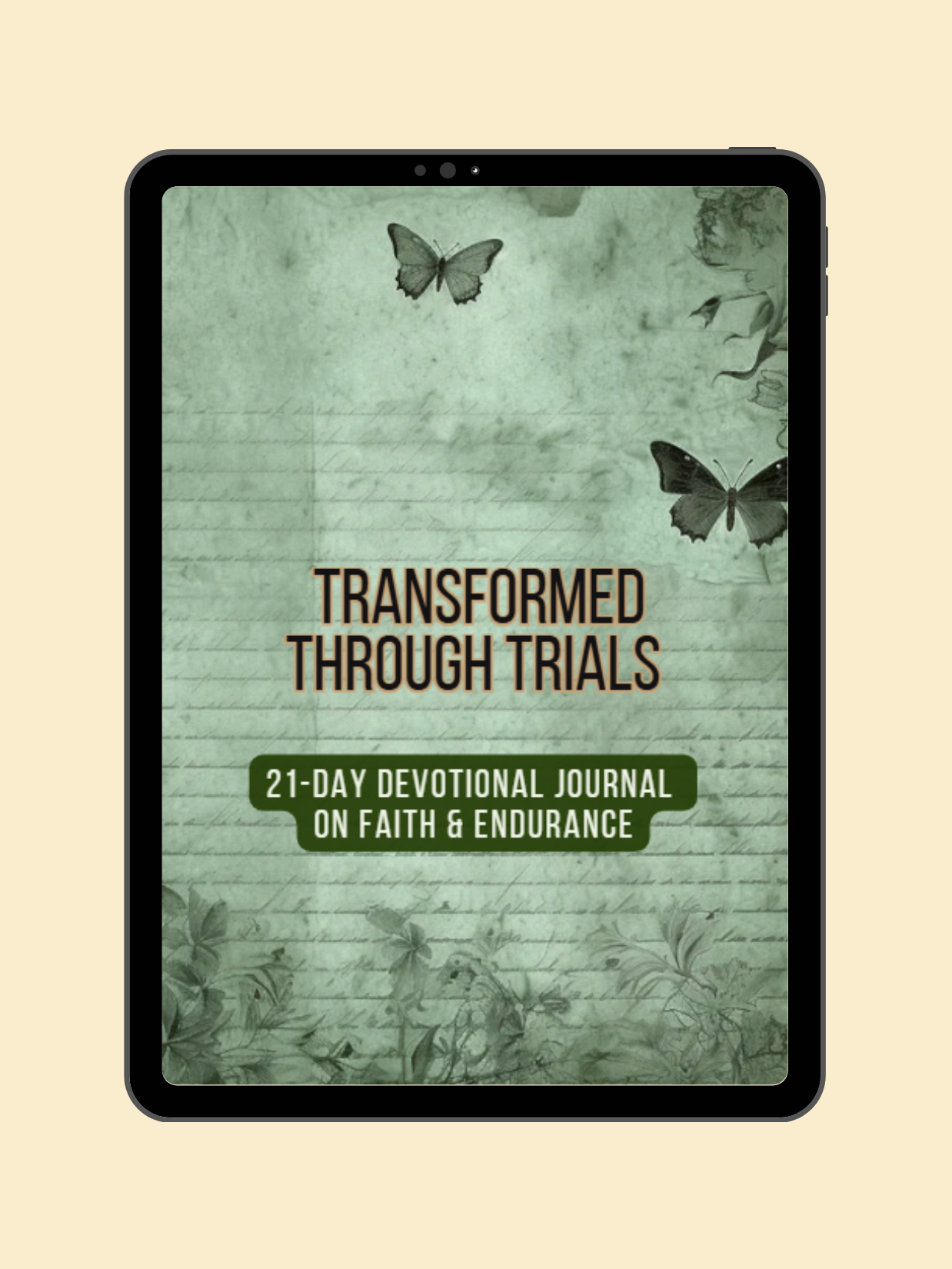 Transformed Through Trials 21-day devotional journal on faith & endurance | 8.5 X 11 Instant Download