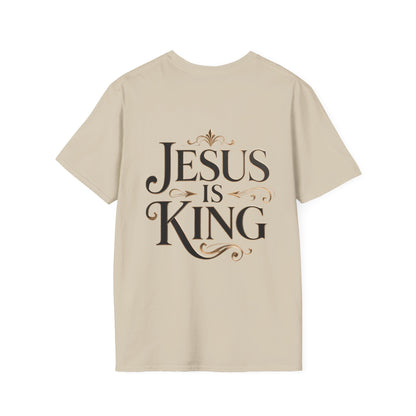 Jesus Is King T-Shirt — Christian Faith Graphic Tee, Inspirational Worship Shirt