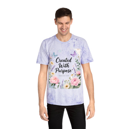 Created With Purpose Floral T‑Shirt Meaningful Gifts