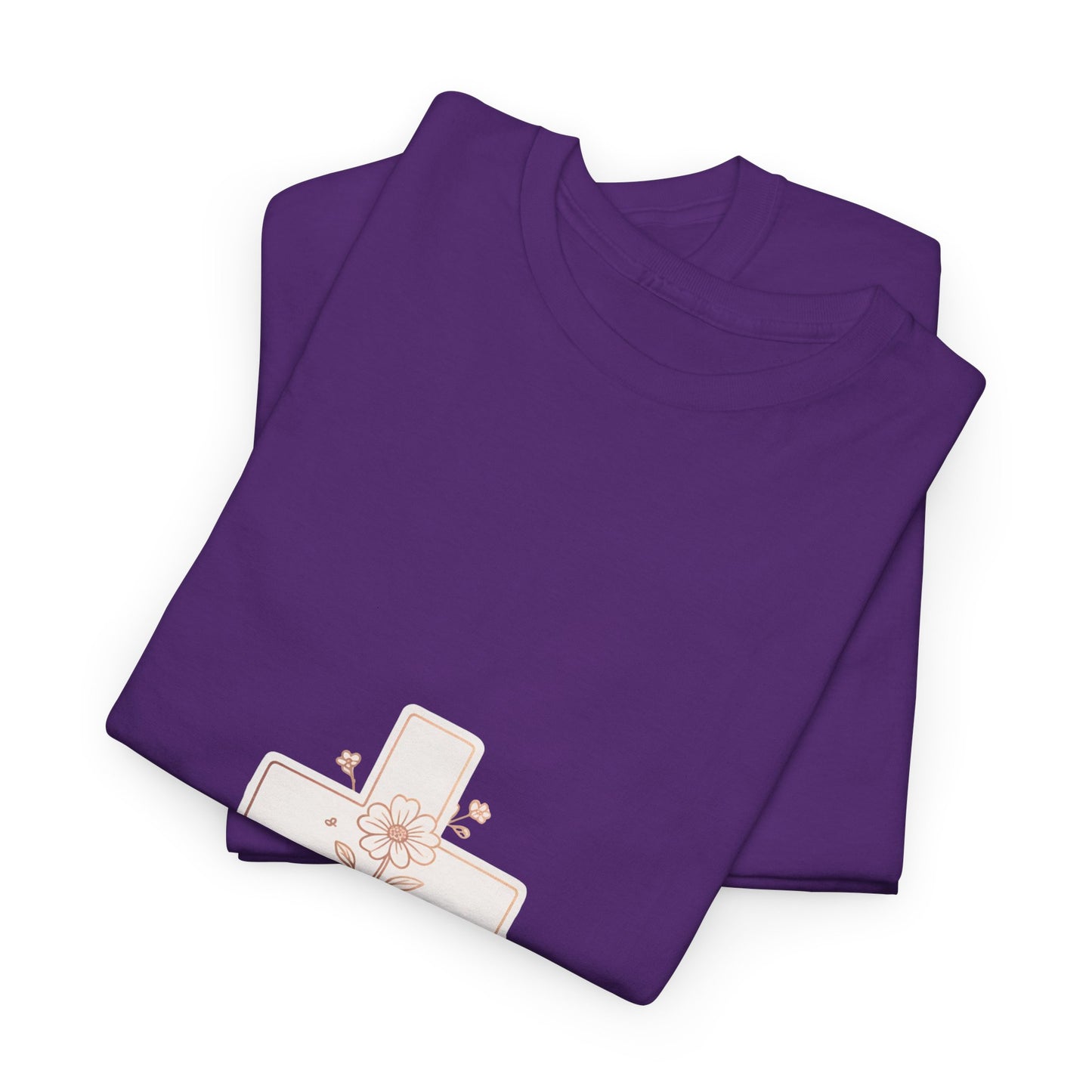 Floral Cross Tee — Delicate Bloom Christian T-Shirt | Meaningful gifts for teens and adults