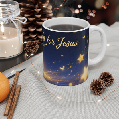 Shine Bright for Jesus 11oz Inspirational Christian Mug — Matthew 5:16 Lantern Design