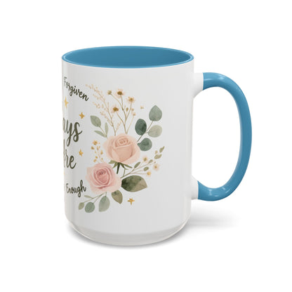 Christian Coffee Mug - "God Says You Are" Floral Inspirational Mug (11/15oz)