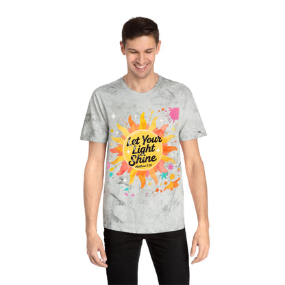 Christian Sunburst Graphic Tee - Let Your Light Shine Unisex T-Shirt