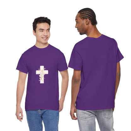 Floral Cross Tee — Delicate Bloom Christian T-Shirt | Meaningful gifts for teens and adults