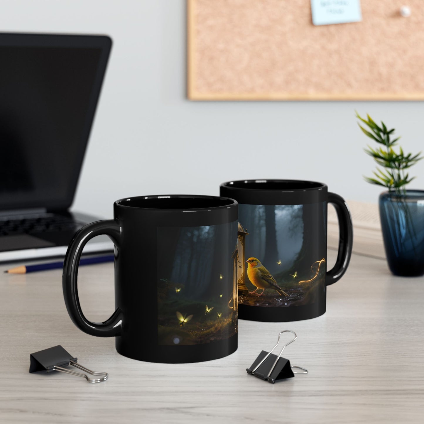 Lantern and Bird Illustration Mug | Inspirational Scripture Verse Coffee Cup