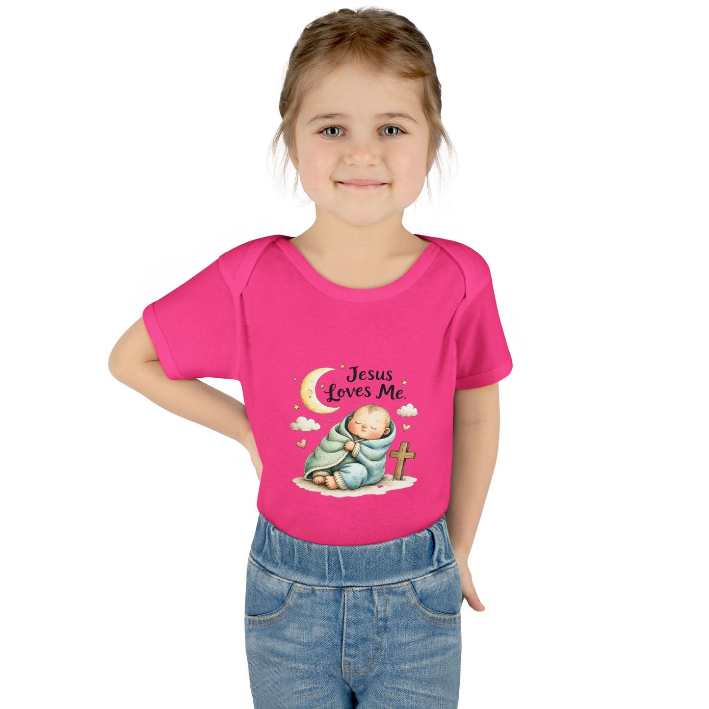 Jesus Loves Me Baby Bodysuit - Infant Christian Onesie for Newborns