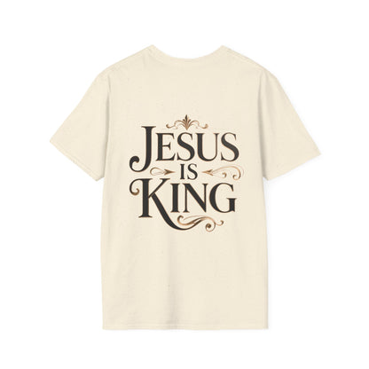 Jesus Is King T-Shirt — Christian Faith Graphic Tee, Inspirational Worship Shirt