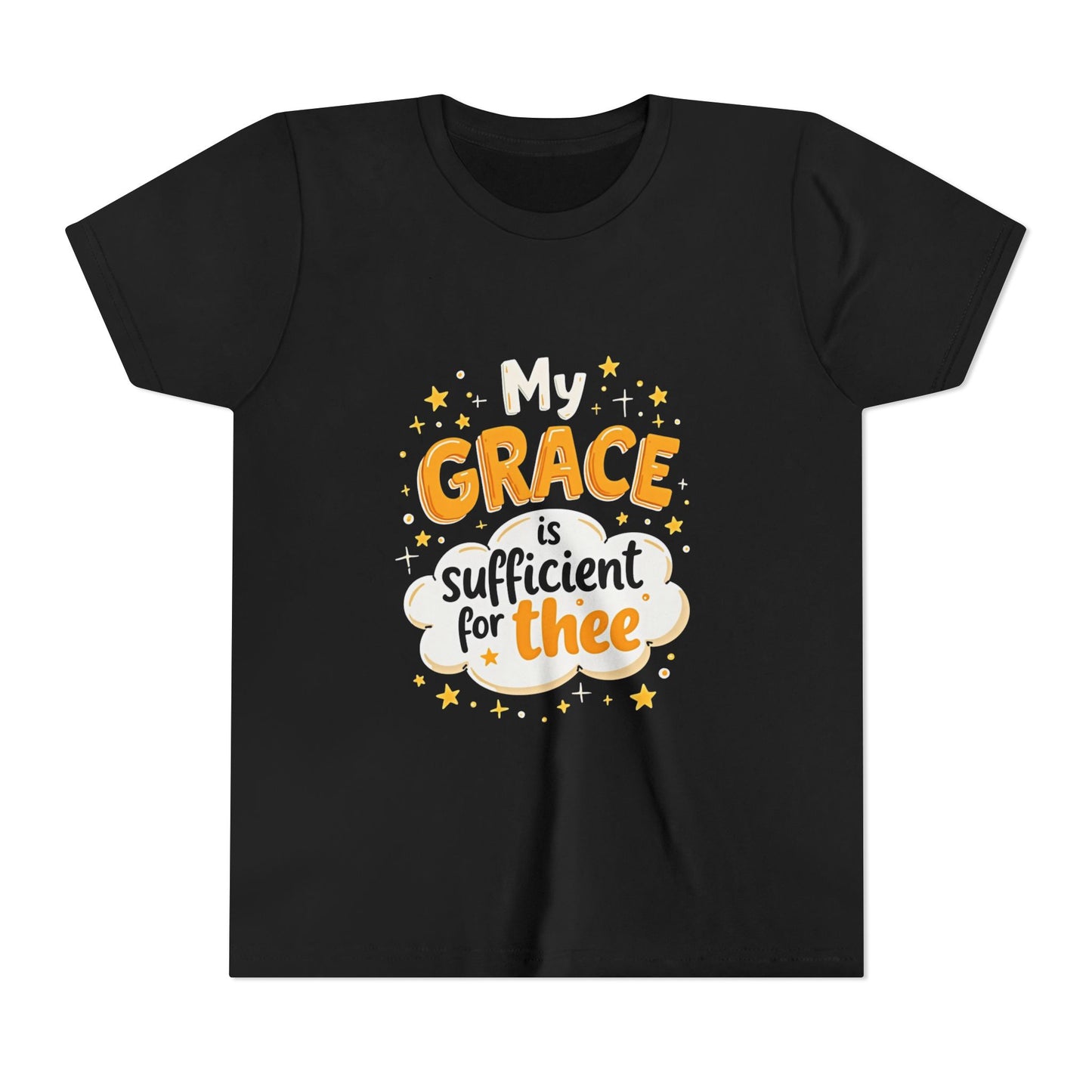 Grace thee Youth Tee | Kids Christian Shirt, Inspirational Cloud Design