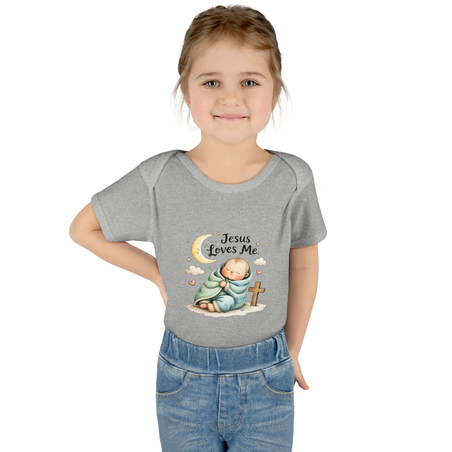 Jesus Loves Me Baby Bodysuit - Infant Christian Onesie for Newborns