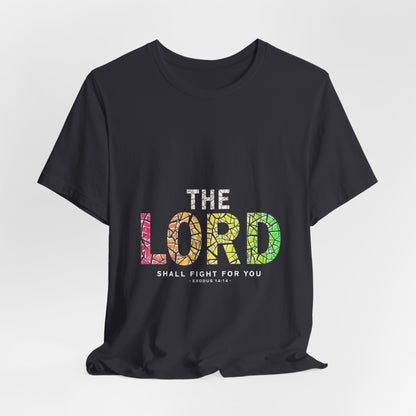 The LORD multicolor mosaic Tee | T-Shirt, Christian faith typography