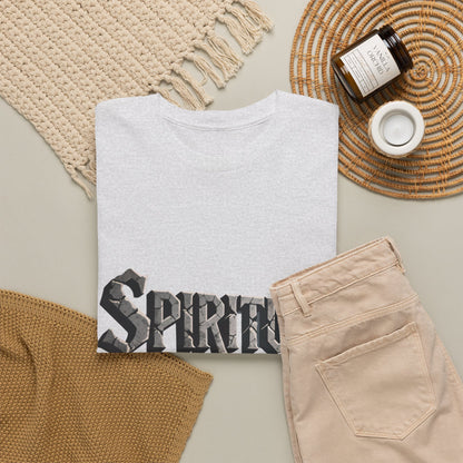 Spiritual Warrior T-Shirt — Gothic Lettering Faith & Strength Tee