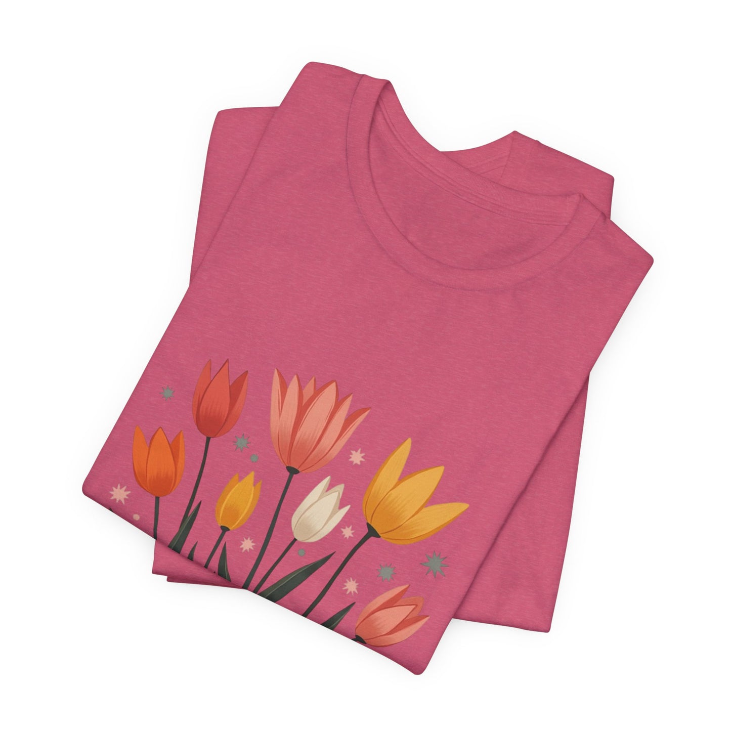 Tulip Floral Faith Shirt | Christian Spring Tee | Unique Gifts for Moms & Teens