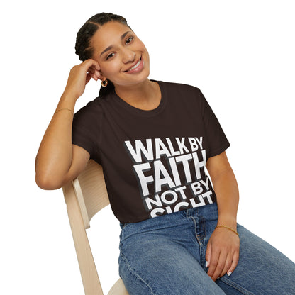 Walk By Faith T-Shirt — Womens/Mens Faith Graphic Tee