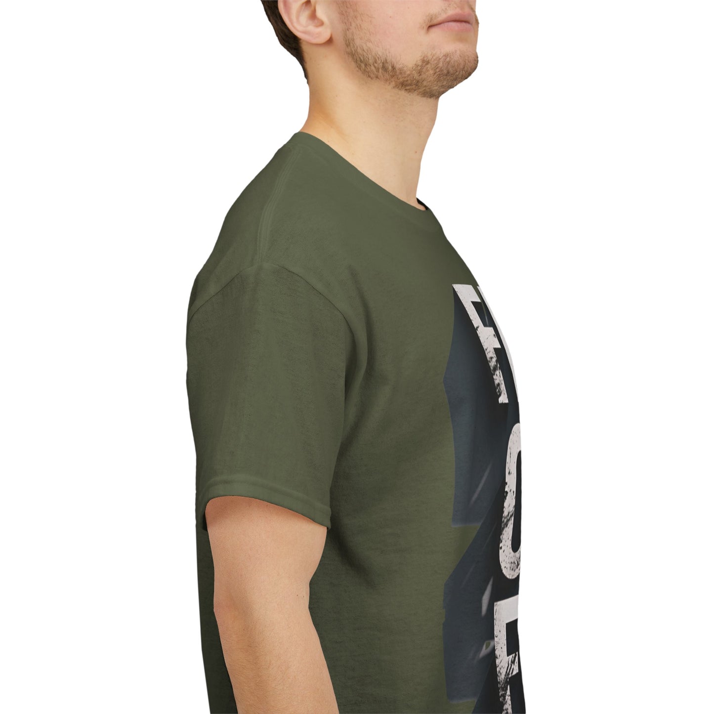 Faith Over Fear Cotton Tee — Distressed Inspirational Graphic