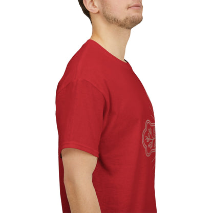 Floral Cross Tee – Delicate Pink Botanical Christian T-Shirt