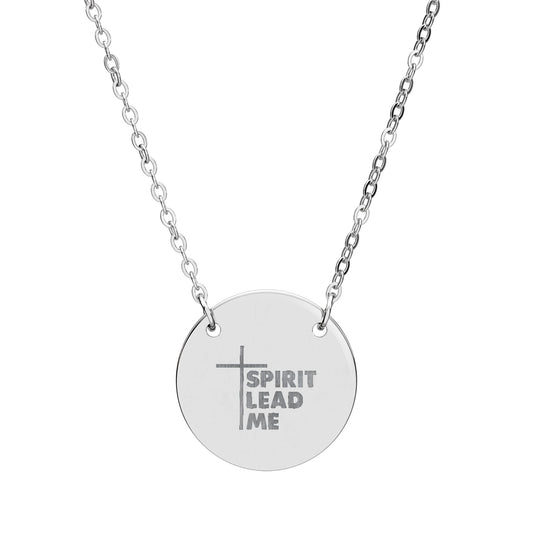 Personalized Engraved Circle Necklace - 