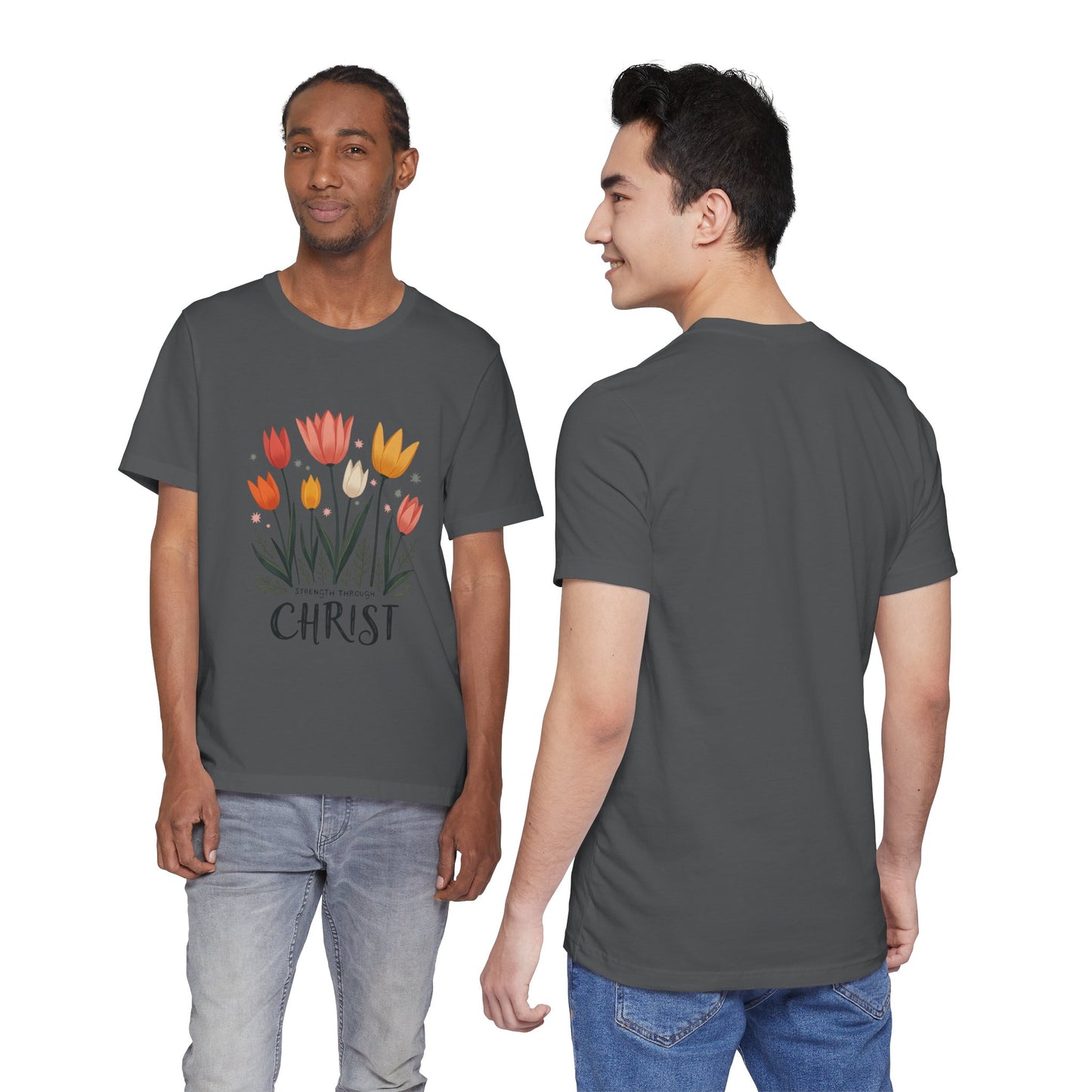 Tulip Floral Faith Shirt | Christian Spring Tee | Unique Gifts for Moms & Teens