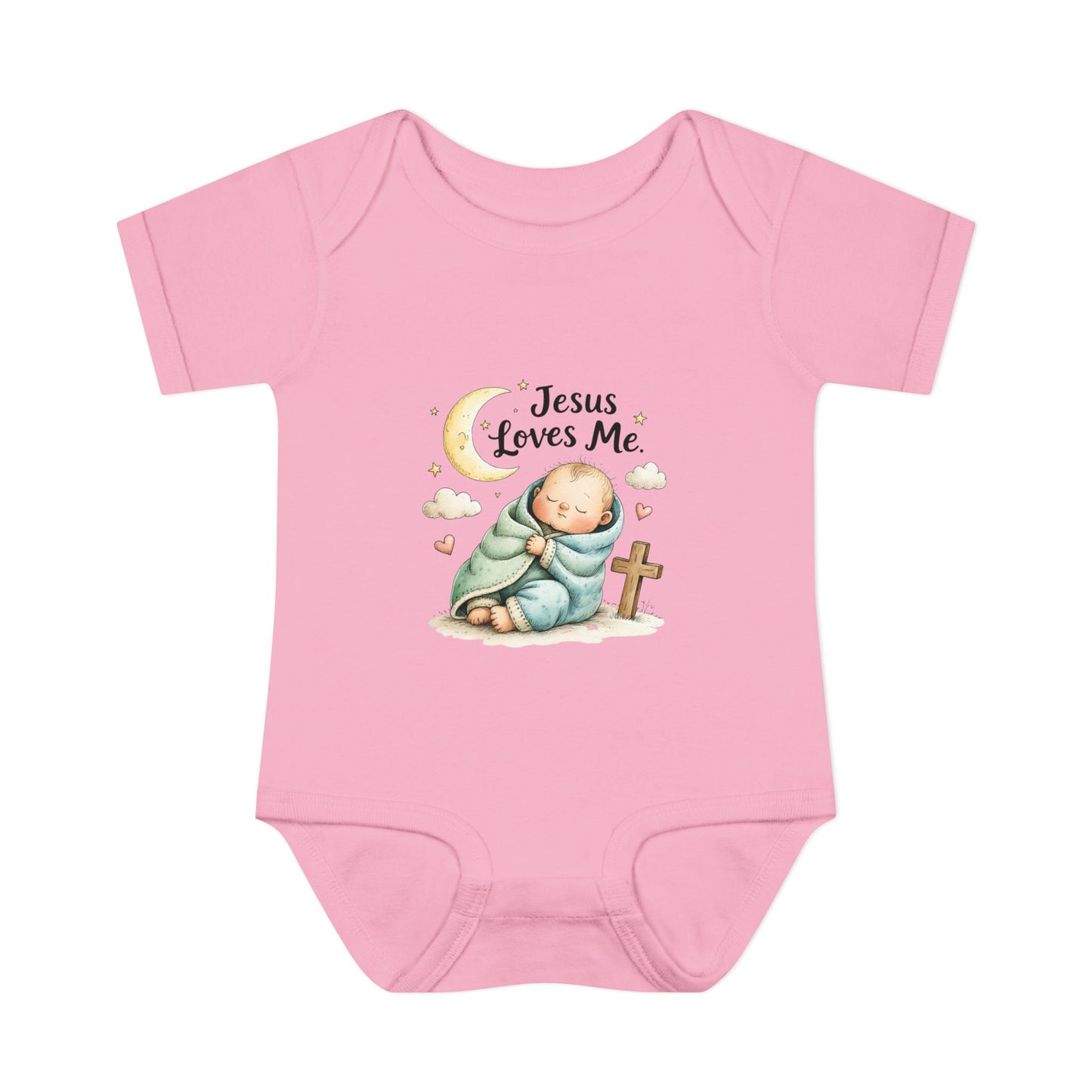 Jesus Loves Me Baby Bodysuit - Infant Christian Onesie for Newborns