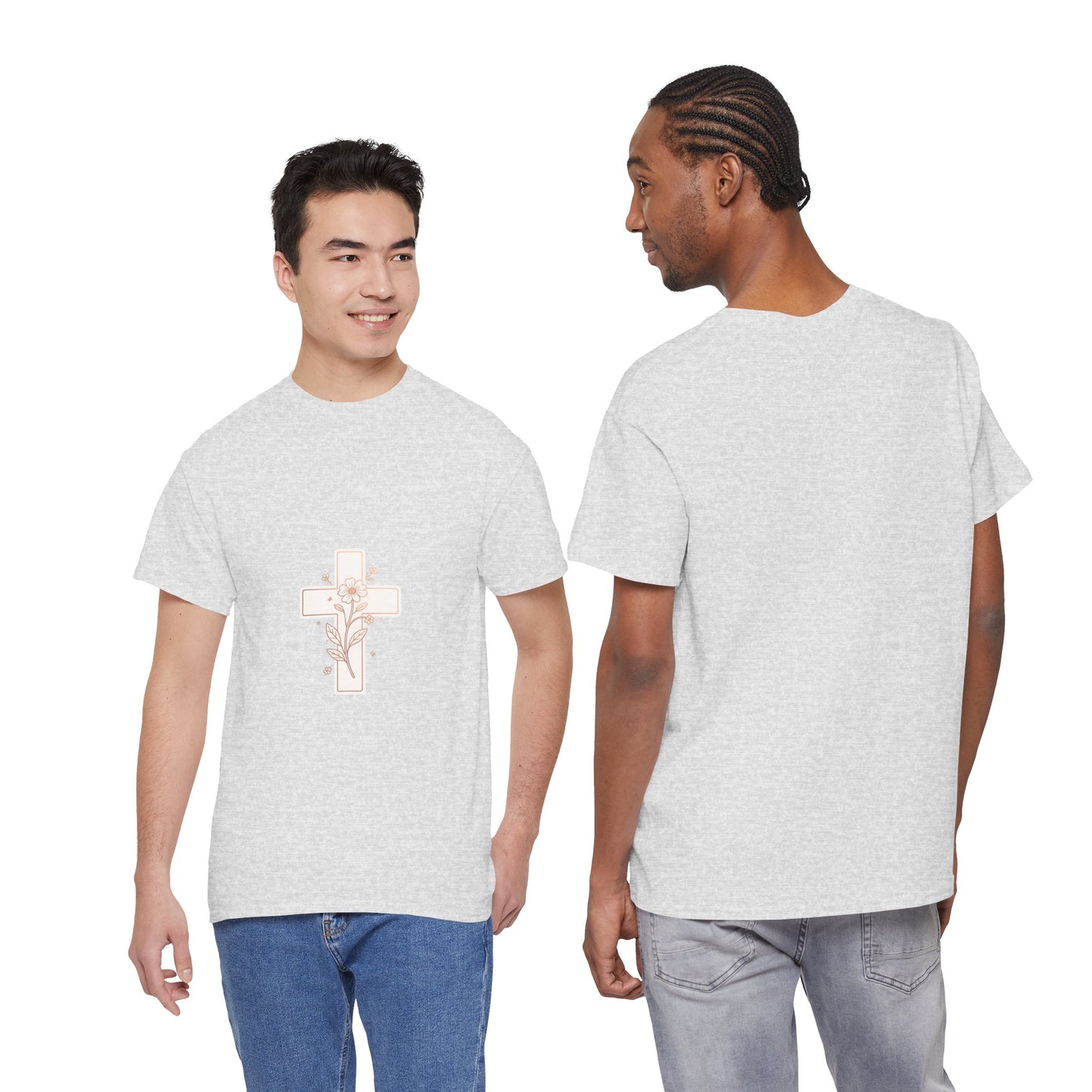 Floral Cross Tee — Delicate Bloom Christian T-Shirt | Meaningful gifts for teens and adults
