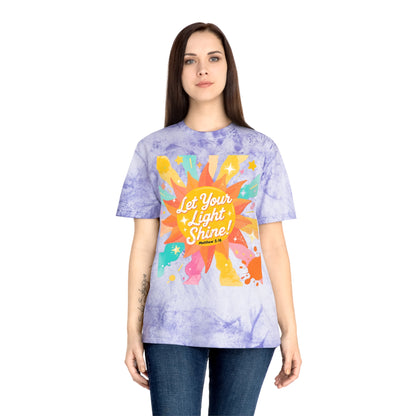 Let Your Light Shine T-Shirt — Retro Sunshine Graphic Tee (Matthew 5:16)