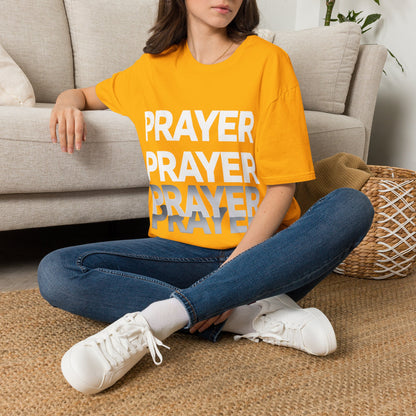 Prayer Repeat T-Shirt | Bold Spiritual Graphic Tee Gift
