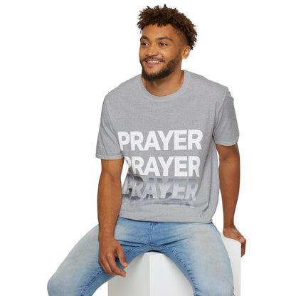 Prayer Repeat T-Shirt | Bold Spiritual Graphic Tee Gift