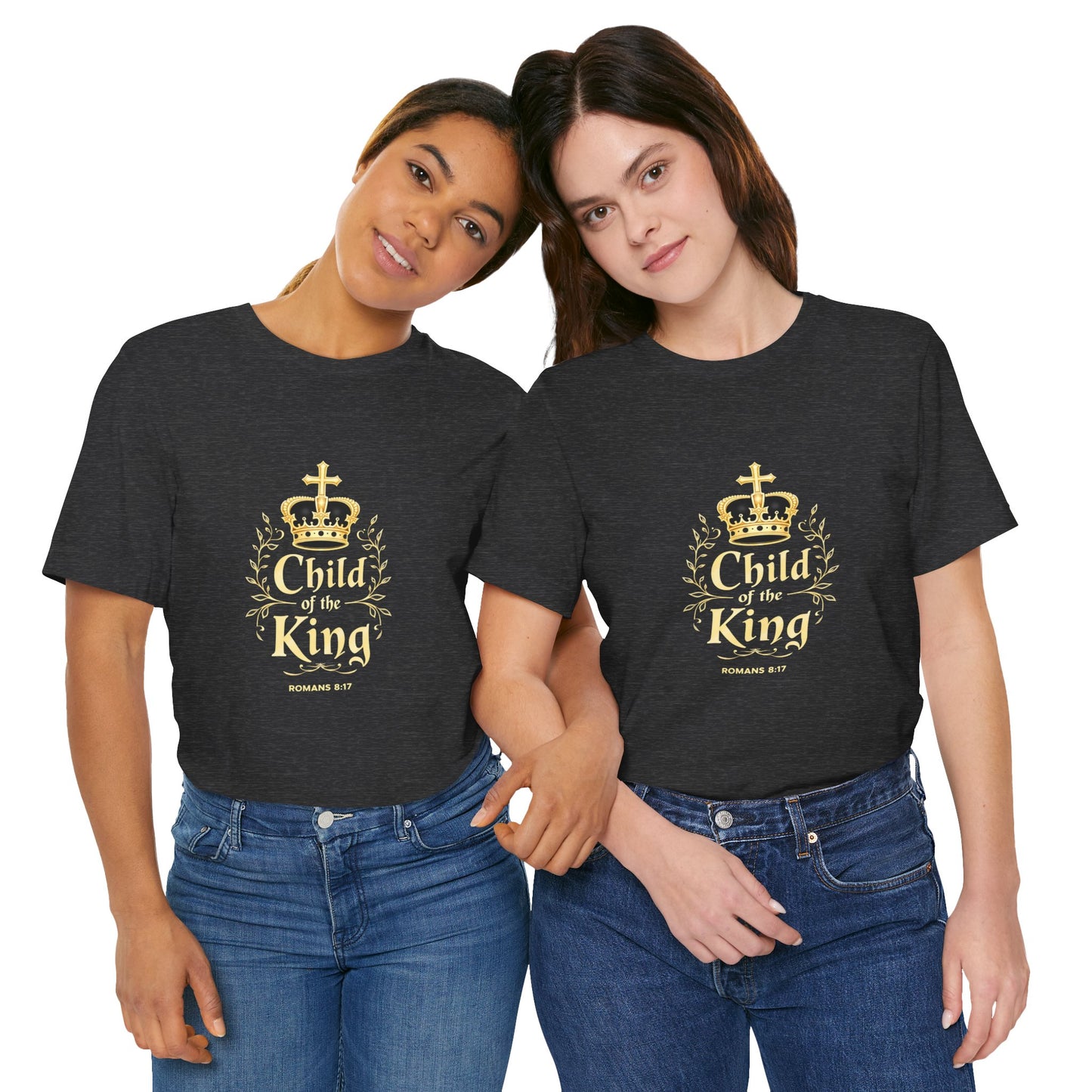 Child of the King T-Shirt | Romans 8:17 Christian Crown Tee | Perfect Gift for Believers  | Thoughtful Christian Gift
