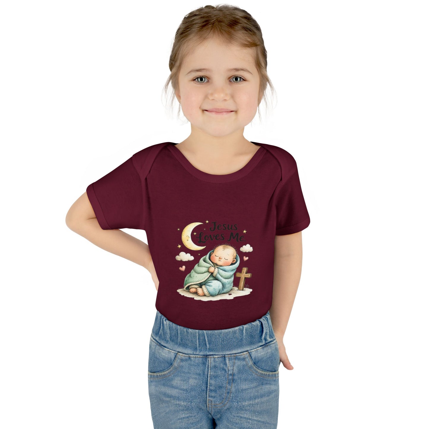 Jesus Loves Me Baby Bodysuit - Infant Christian Onesie for Newborns