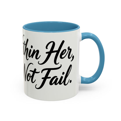 Inspirational Script Coffee Mug — "Strength Lives in Small, Steady Moments" (11/15 oz)
