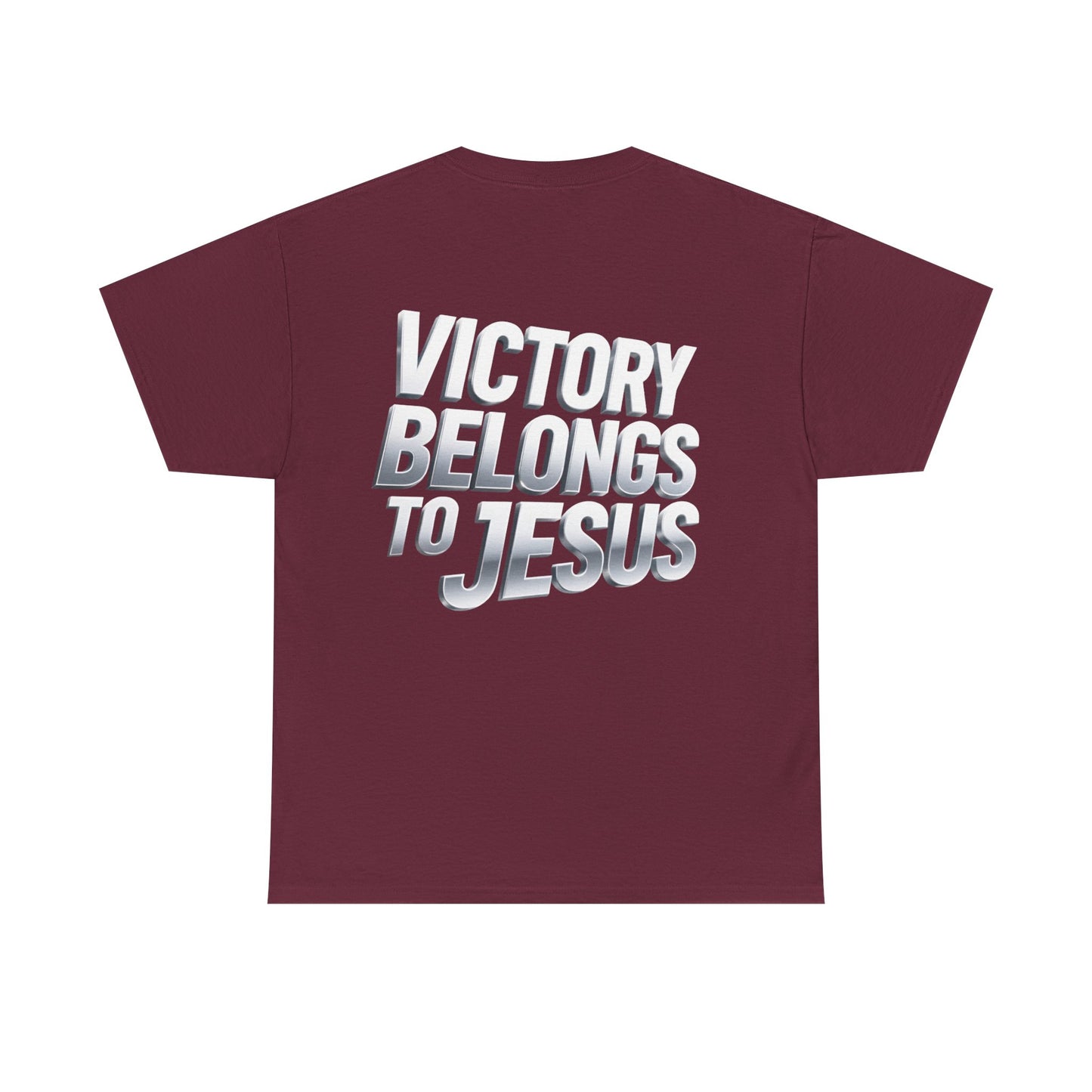 Victory Belongs to Jesus T-Shirt — Heavyweight Christian Faith Tee