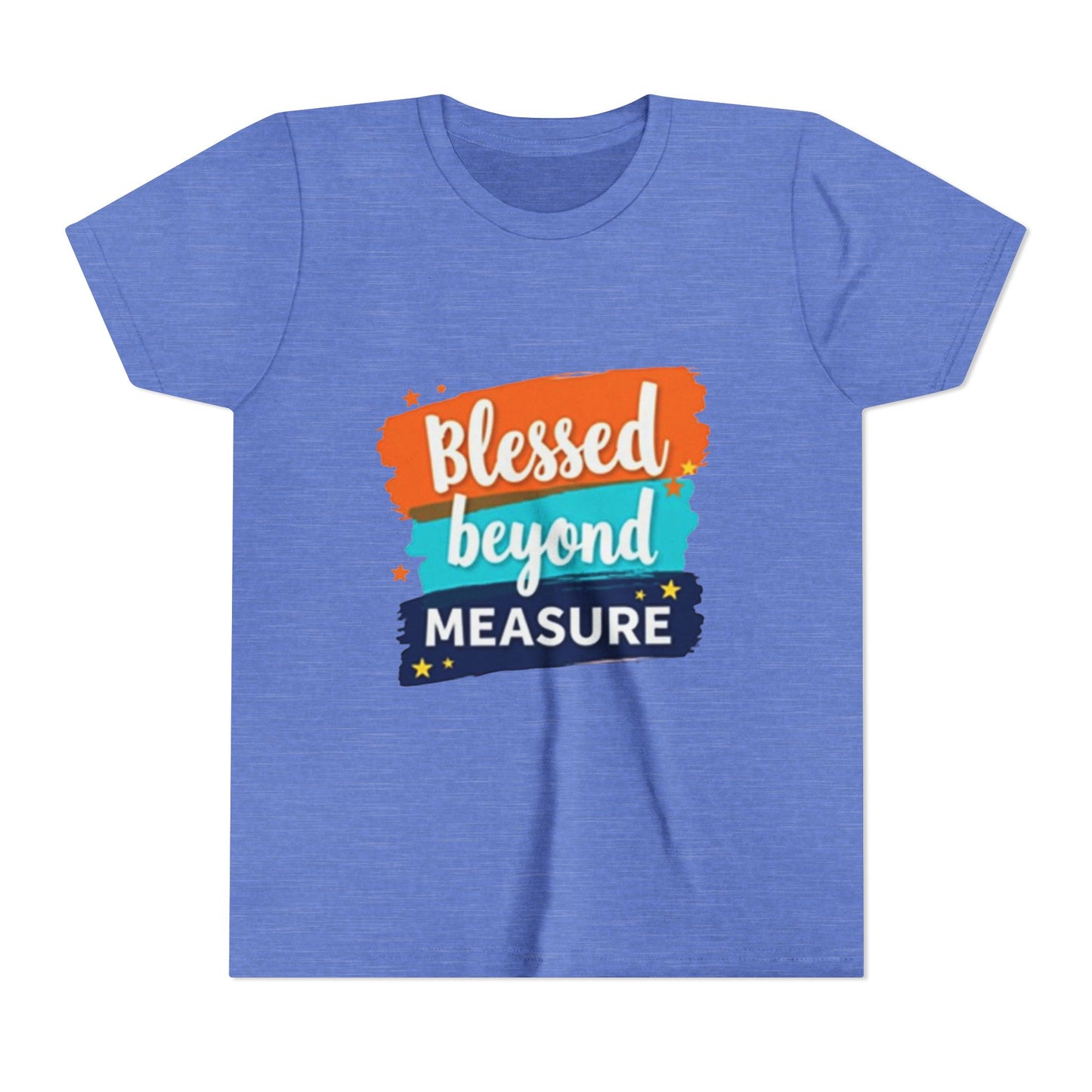 Blessed Beyond Measure Youth Tee | Inspirational Kids Shirt, Faith Design