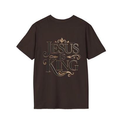 Jesus Is King T-Shirt — Christian Faith Graphic Tee, Inspirational Worship Shirt