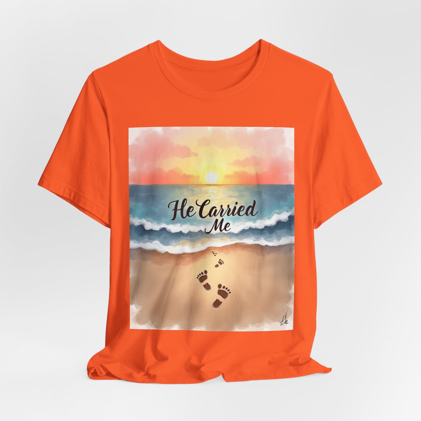 He Carried Me Scripture Tee | Inspirational Christian Faith Shirt