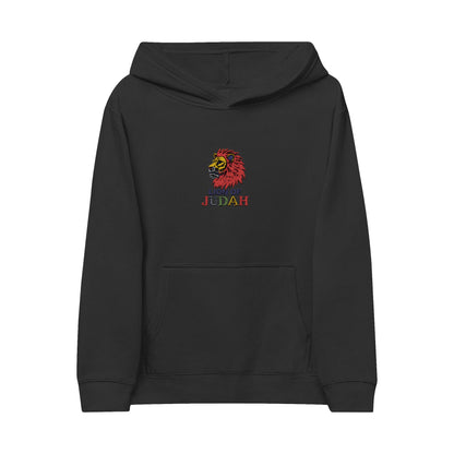 Kids Hoodie - Embroidered 'Lion of Judah' Colorful Lion Design