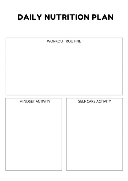 Nutrition Planner  Wellness Starts Within