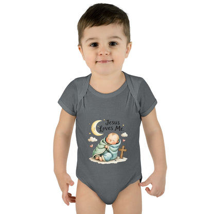 Jesus Loves Me Baby Bodysuit - Infant Christian Onesie for Newborns