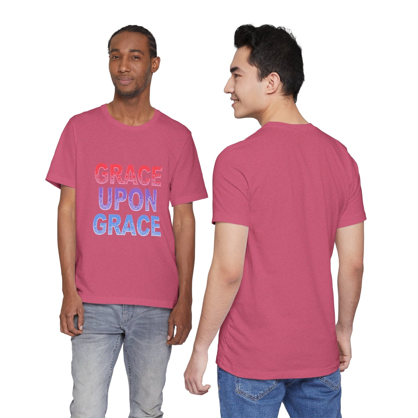 Inspirational Grace Upon Grace Shirt | Christian Typography Tee | Thoughtful Gift Idea