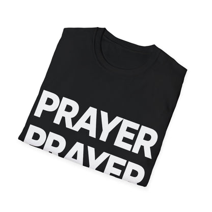 Prayer Repeat T-Shirt | Bold Spiritual Graphic Tee Gift
