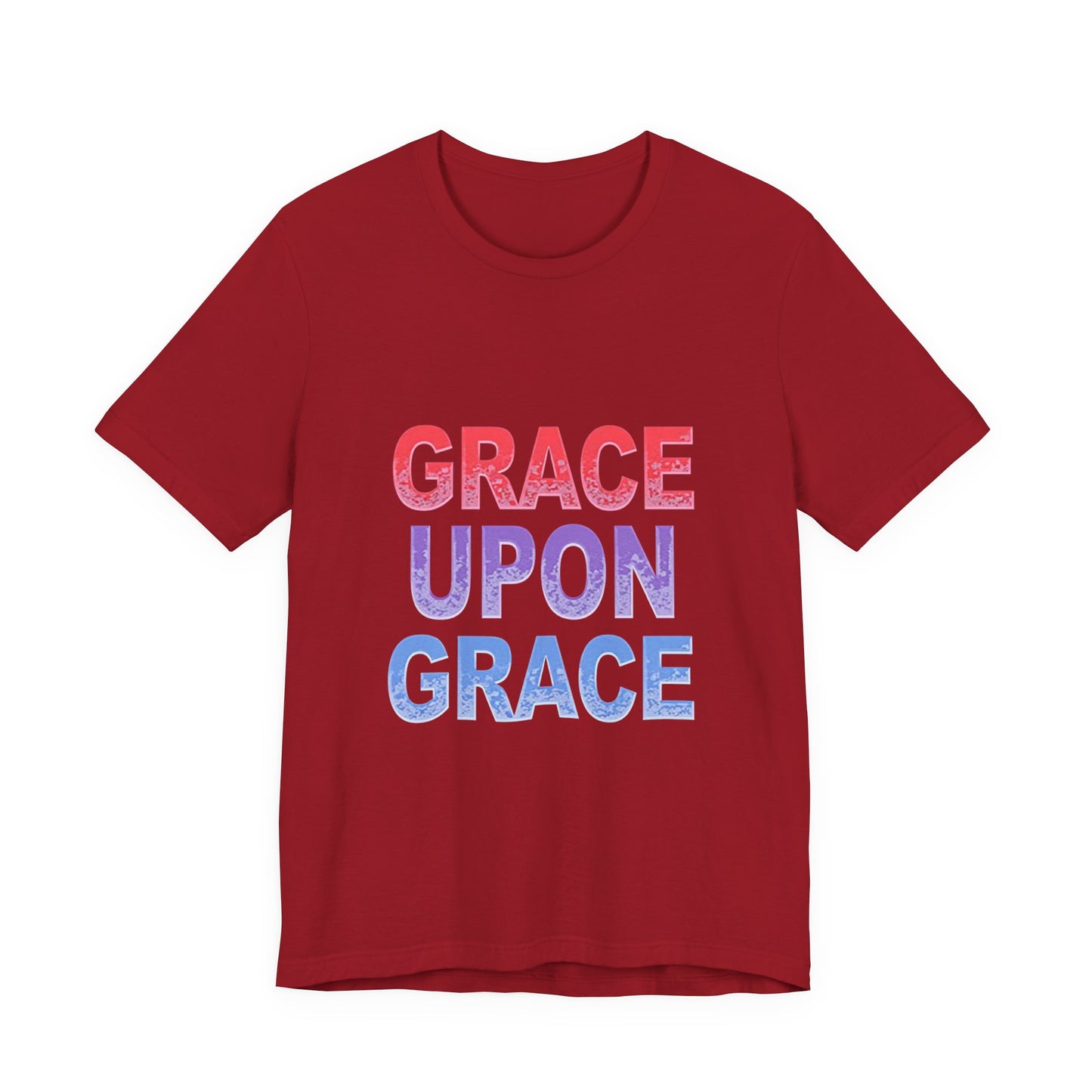 Inspirational Grace Upon Grace Shirt | Christian Typography Tee | Thoughtful Gift Idea