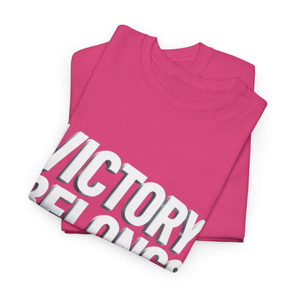 Victory Belongs to Jesus T-Shirt — Heavyweight Christian Faith Tee