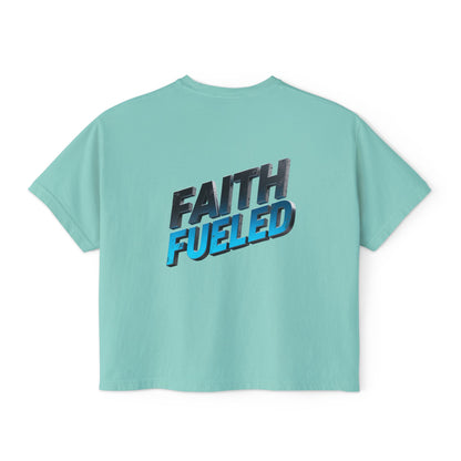 Faith Fueled Boxy Tee — Women's Inspirational Graphic Tee