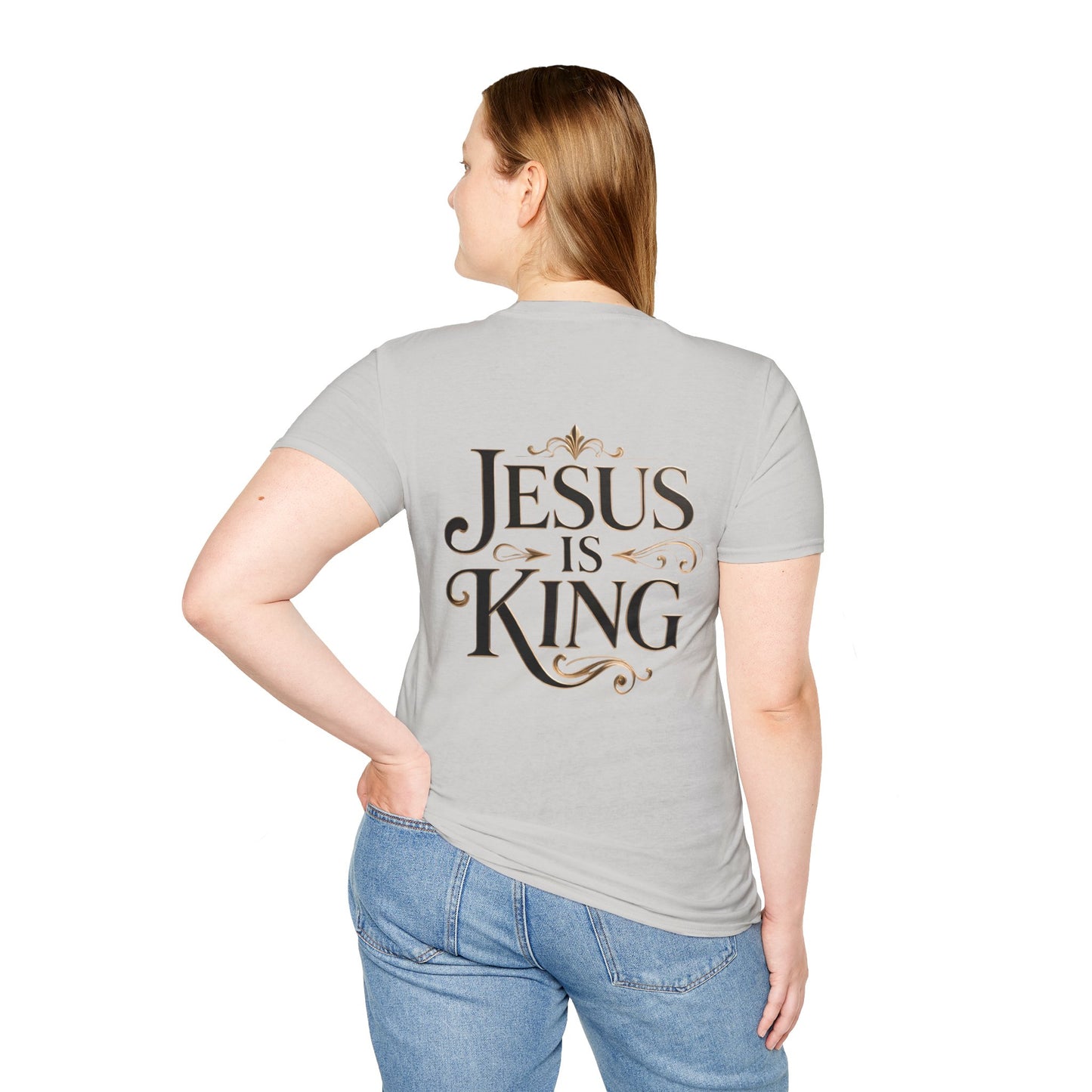 Jesus Is King T-Shirt — Christian Faith Graphic Tee, Inspirational Worship Shirt