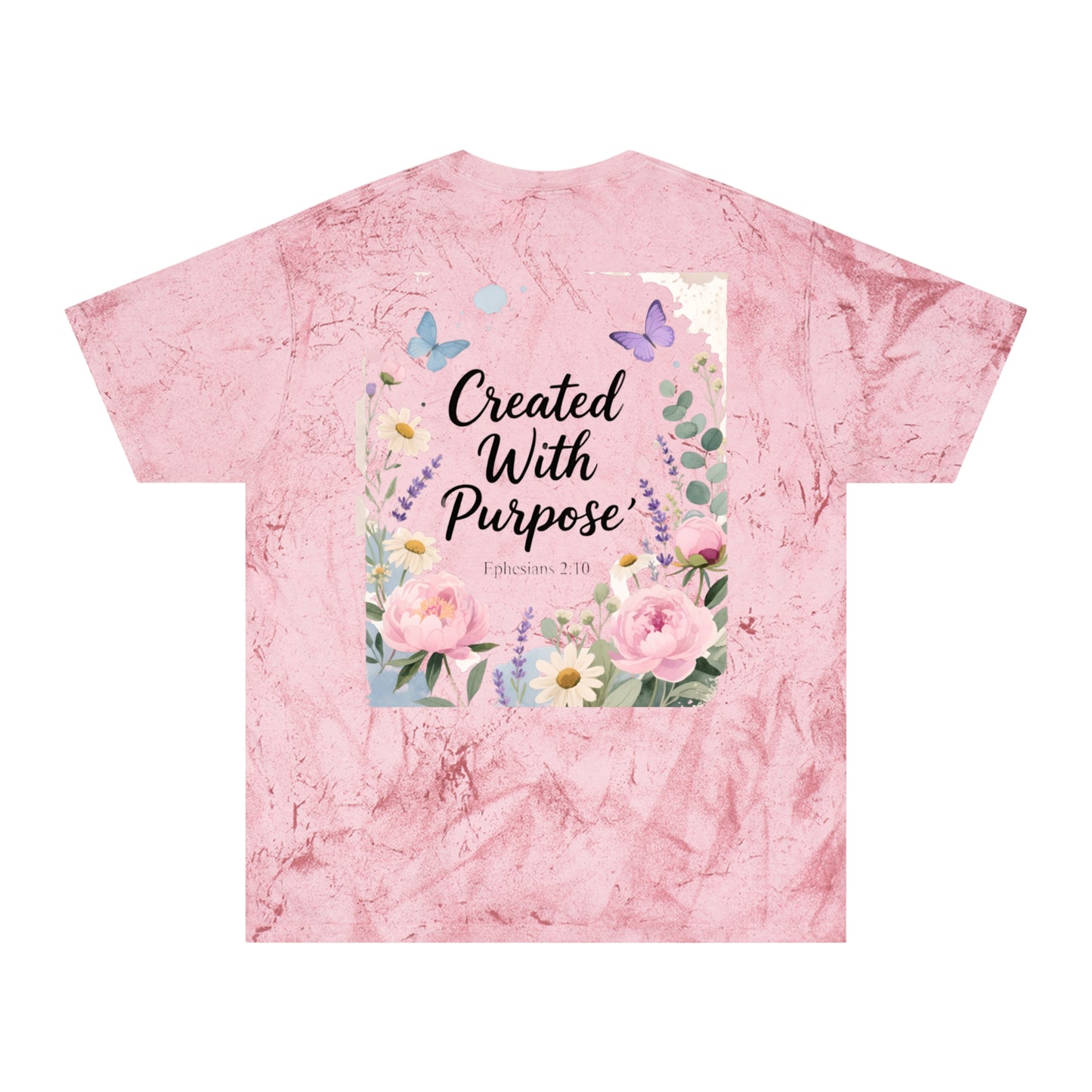 Created With Purpose Floral T‑Shirt Meaningful Gifts