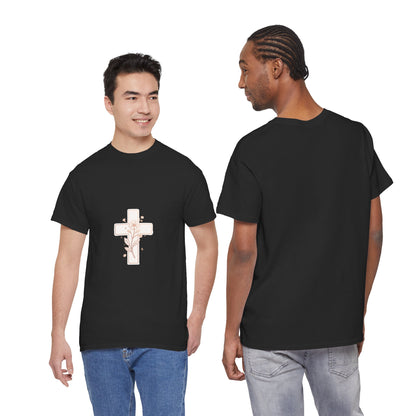 Floral Cross Tee — Delicate Bloom Christian T-Shirt | Meaningful gifts for teens and adults