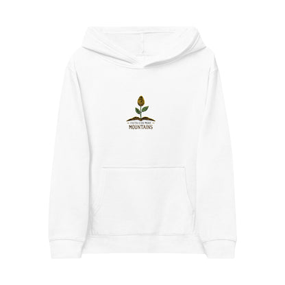 Kids Hoodie — Embroidered Wildflower 'Mountains' Design