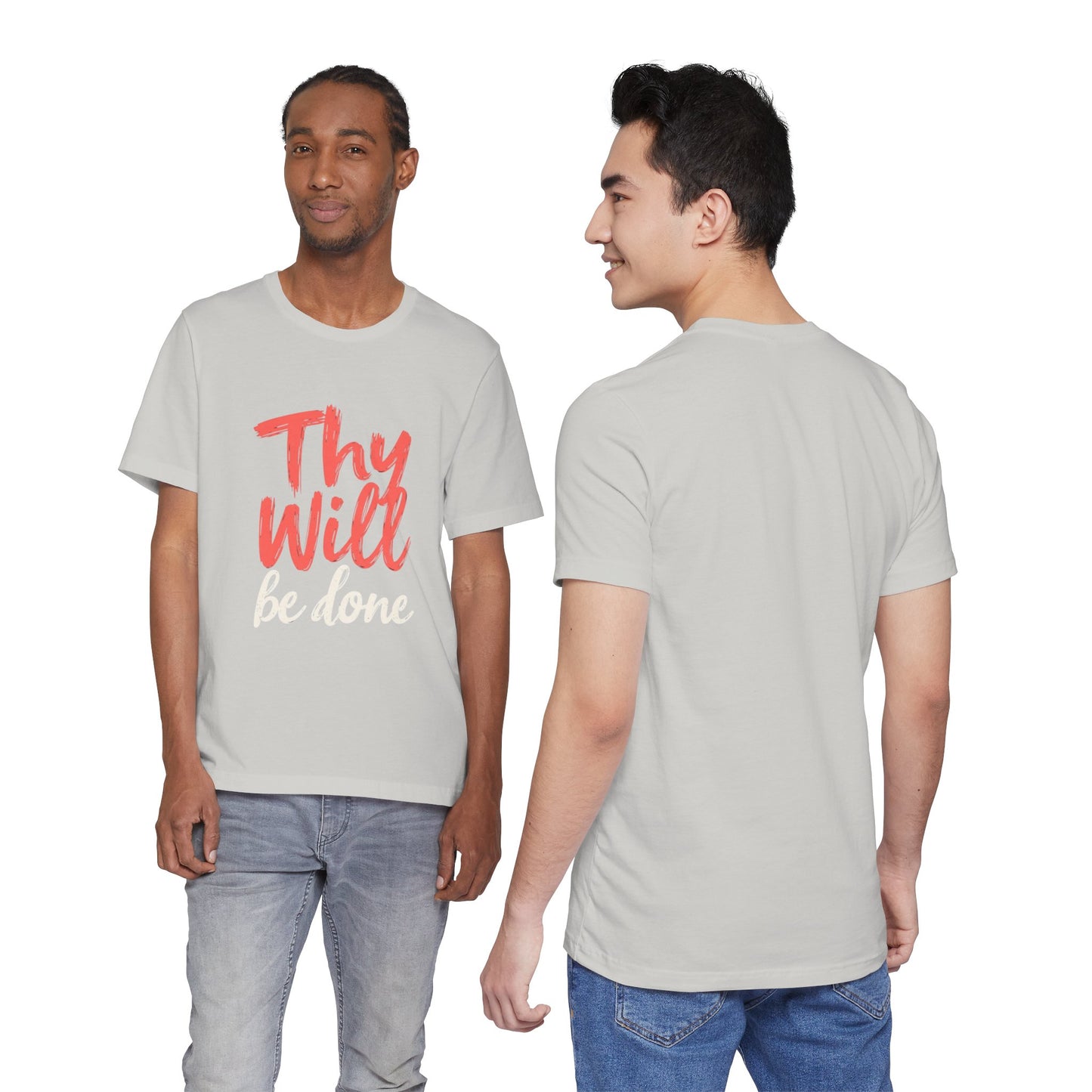 Thy Will Be Done T-Shirt | Christian Faith Typography Tee | Thoughtful Gift Idea | Perfect for Him or Her | Mom and Dad