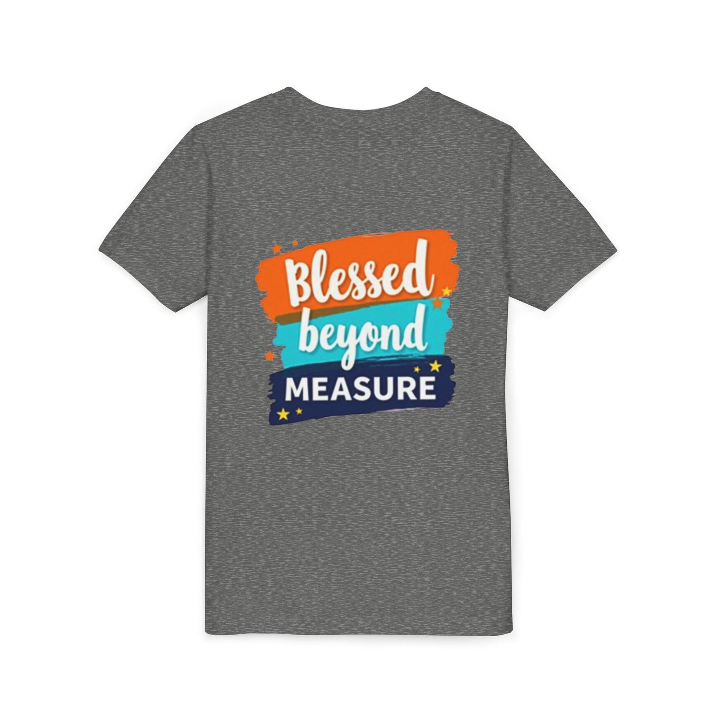 Blessed Beyond Measure Youth Tee | Inspirational Kids Shirt, Faith Design