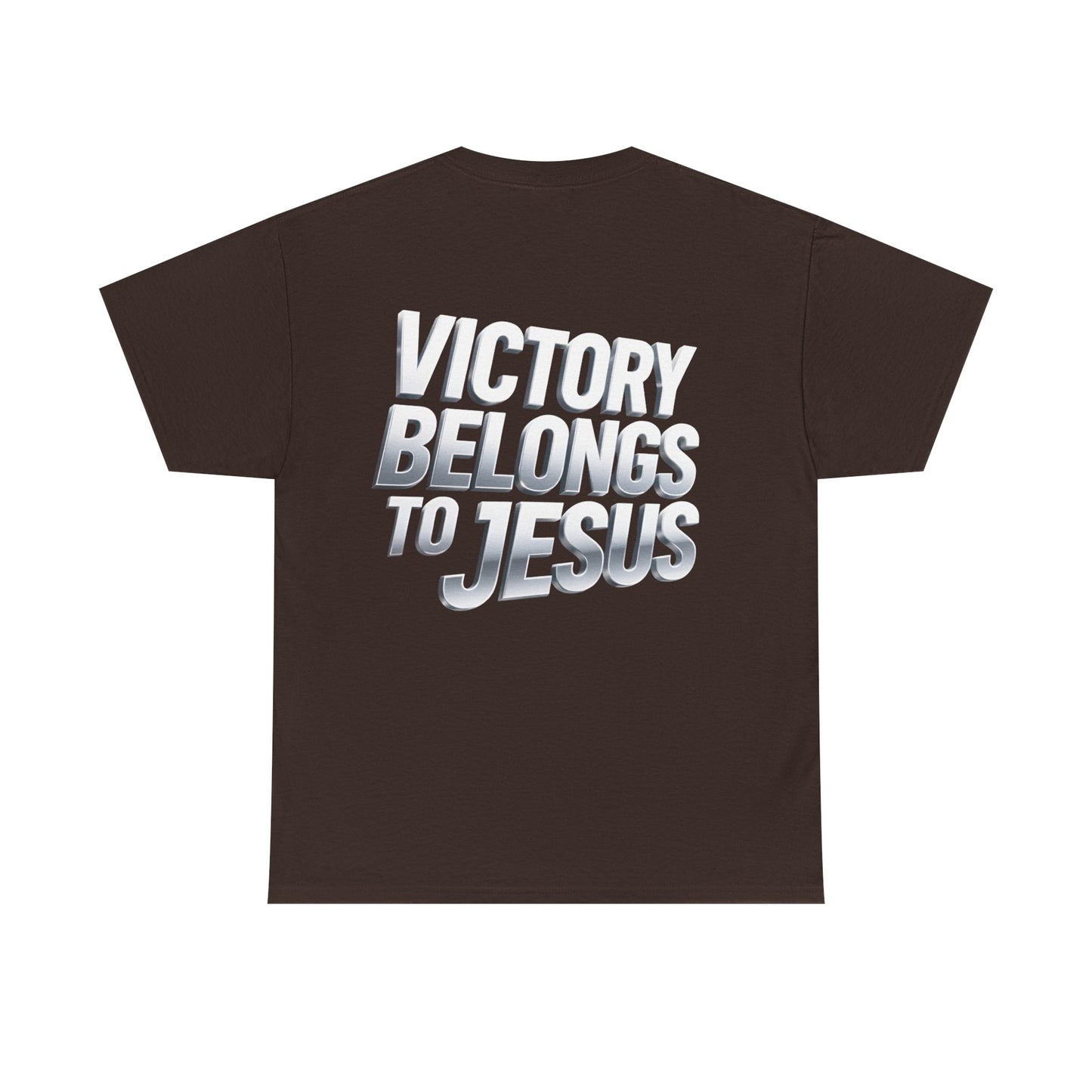 Victory Belongs to Jesus T-Shirt — Heavyweight Christian Faith Tee