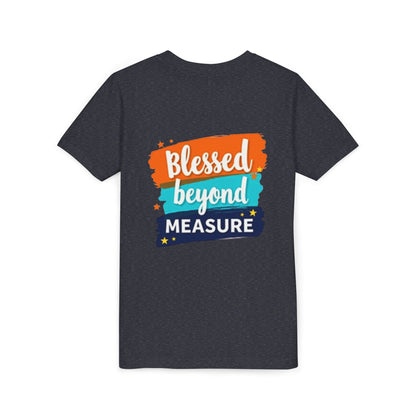 Blessed Beyond Measure Youth Tee | Inspirational Kids Shirt, Faith Design